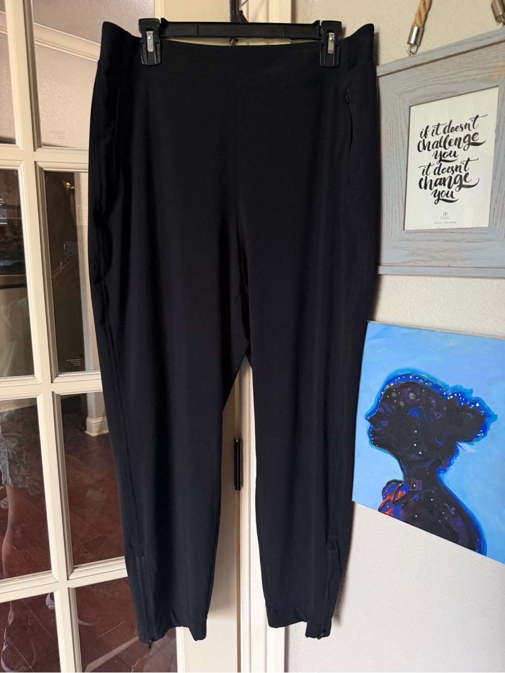 Athleta Black Stretch Brooklyn Joggers Sz 14 Pants